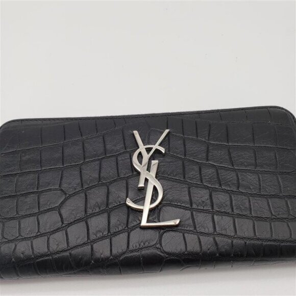 YSL Yves Saint Laurent Zippy Black Wallet 340-102325 - Picture 10 of 14